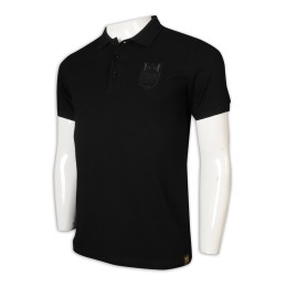 P1213 Japanese Polo shirt manufacturer with black 3-button lapel shirt bottom embroidered seal P1213 Japanese Polo shirt manufacturer with black 3-button lapel shirt bottom embroidered seal
